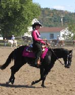 A rider in the horse and colt show